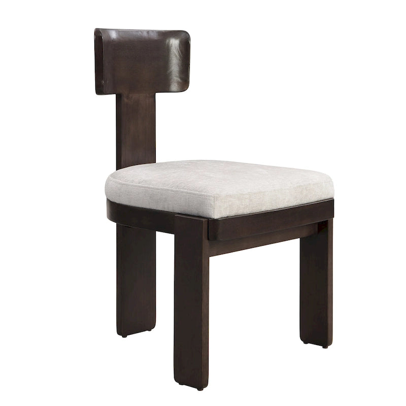 Chaises de salle à manger rembourrées, assise élégante et confortable, lot de 2