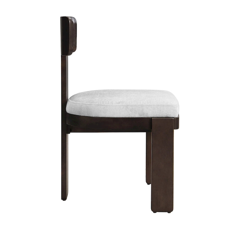 Chaises de salle à manger rembourrées, assise élégante et confortable, lot de 2