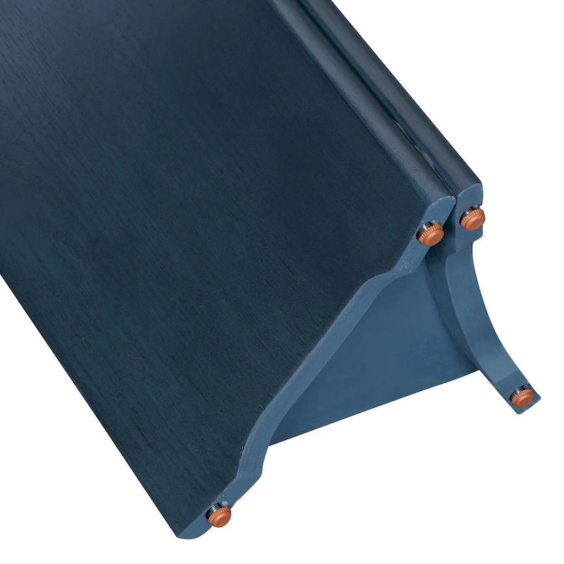Console de table d'entrée ovale en faux marbre, table d'appoint étroite pour canapé avec base triangulaire