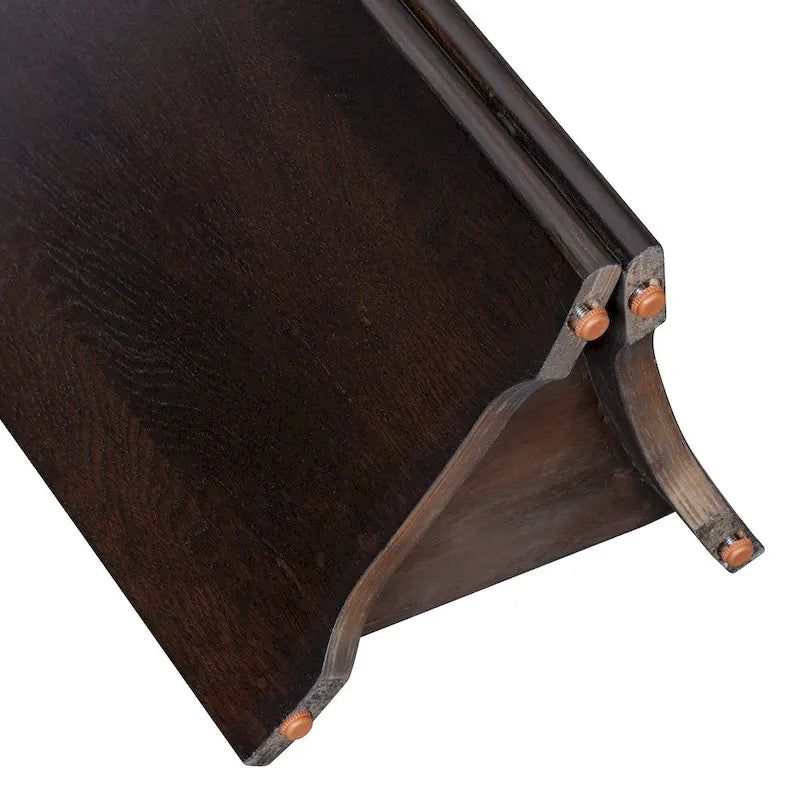 Console de table d'entrée ovale en faux marbre, table d'appoint étroite pour canapé avec base triangulaire