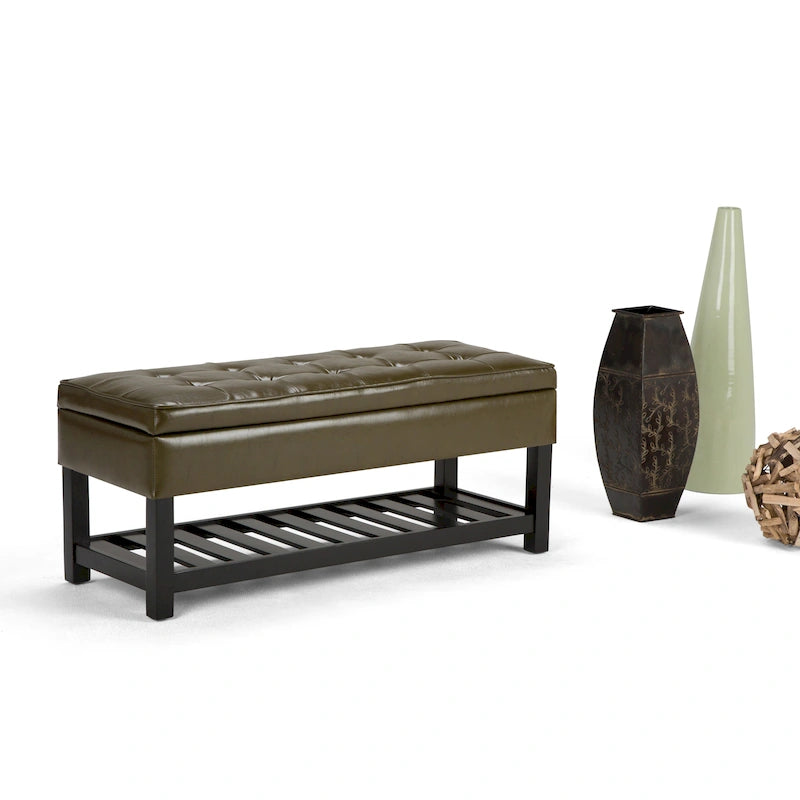 Banc ottoman rectangulaire de transition de 44 po de largeur