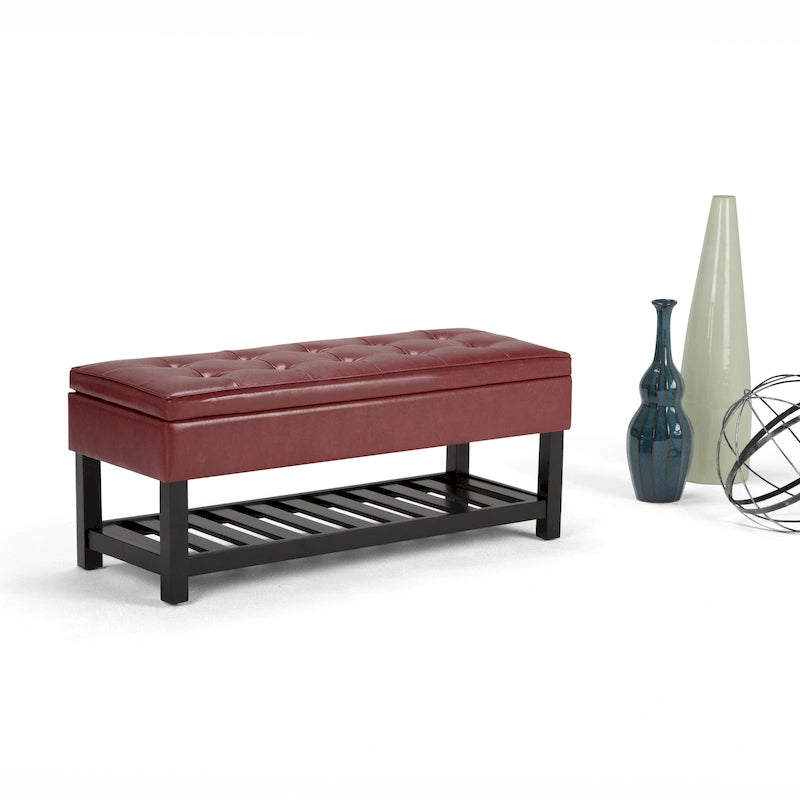 Banc ottoman rectangulaire de transition de 44 po de largeur