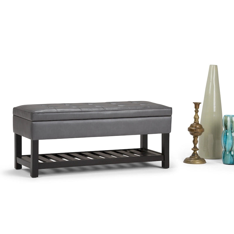 Banc ottoman rectangulaire de transition de 44 po de largeur