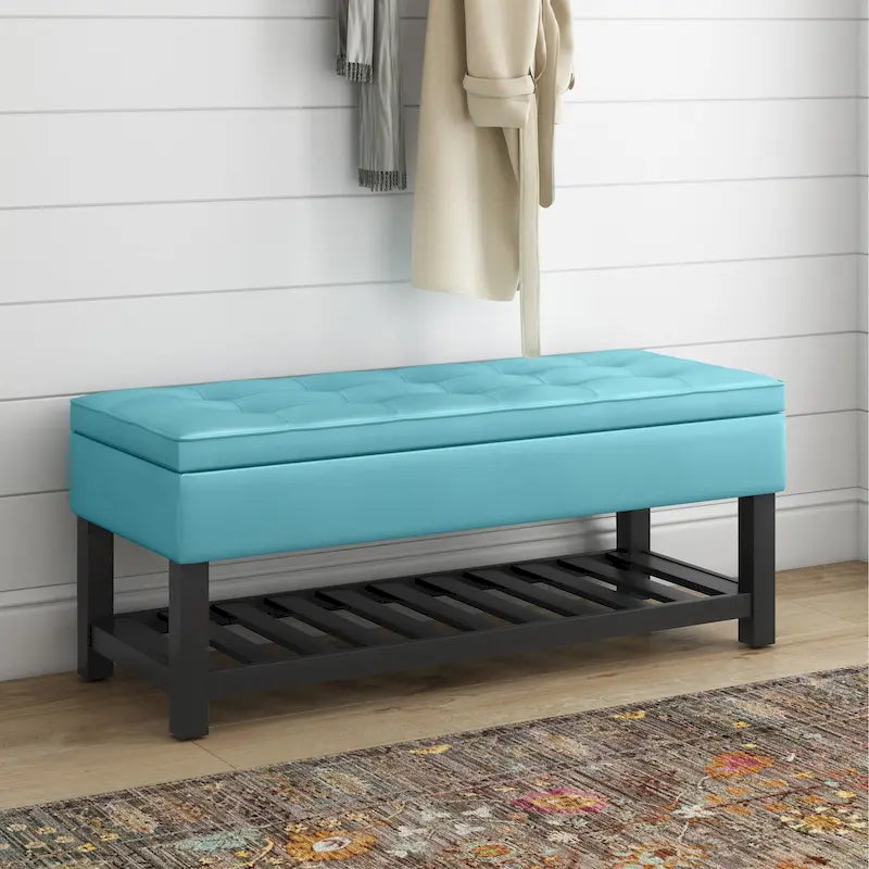 Banc ottoman rectangulaire de transition de 44 po de largeur