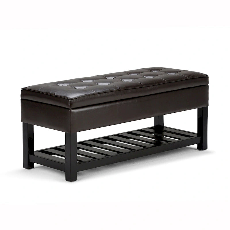 Banc ottoman rectangulaire de transition de 44 po de largeur