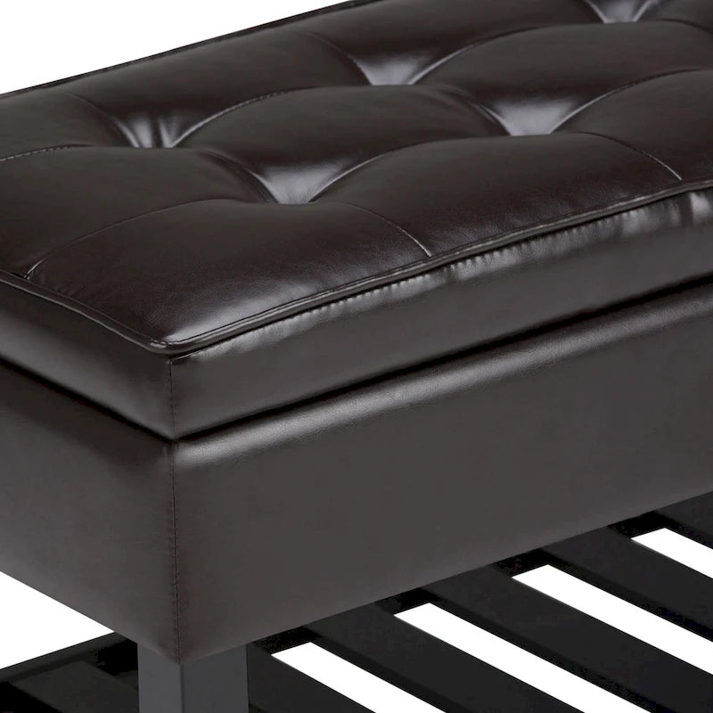 Banc ottoman rectangulaire de transition de 44 po de largeur