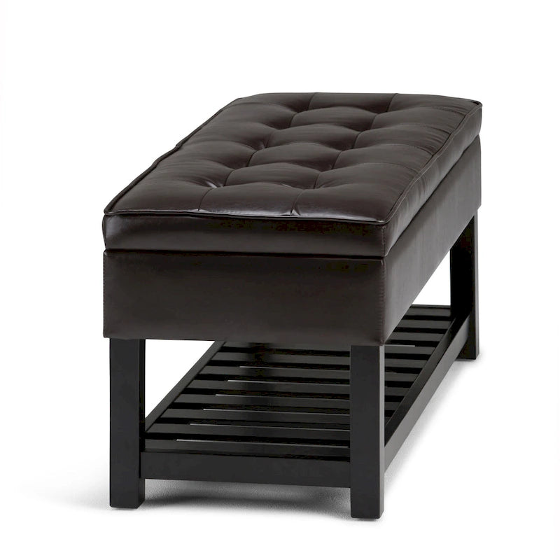 Banc ottoman rectangulaire de transition de 44 po de largeur