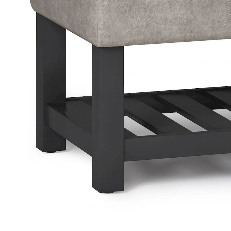 Banc ottoman rectangulaire de transition de 44 po de largeur