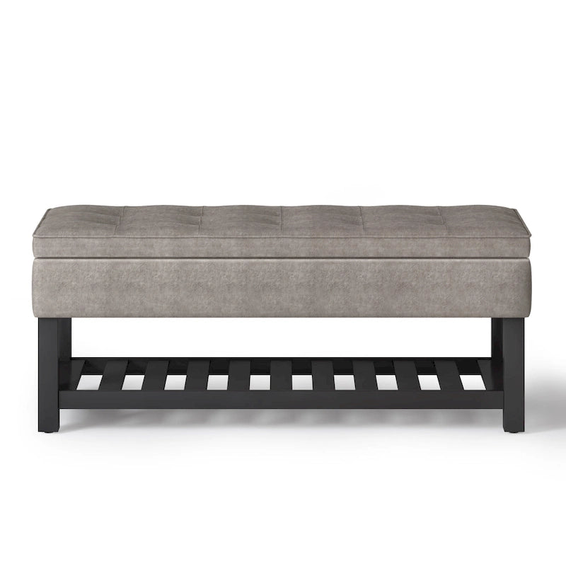 Banc ottoman rectangulaire de transition de 44 po de largeur