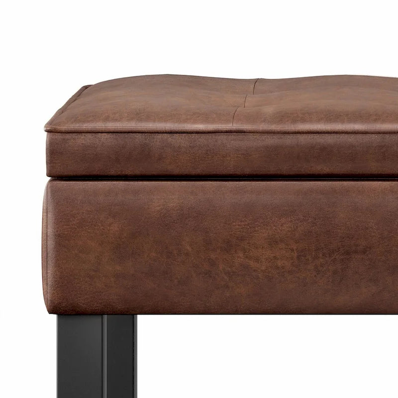 Banc ottoman rectangulaire de transition de 44 po de largeur