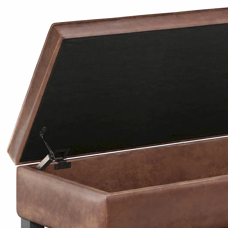 Banc ottoman rectangulaire de transition de 44 po de largeur