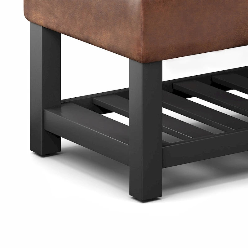 Banc ottoman rectangulaire de transition de 44 po de largeur