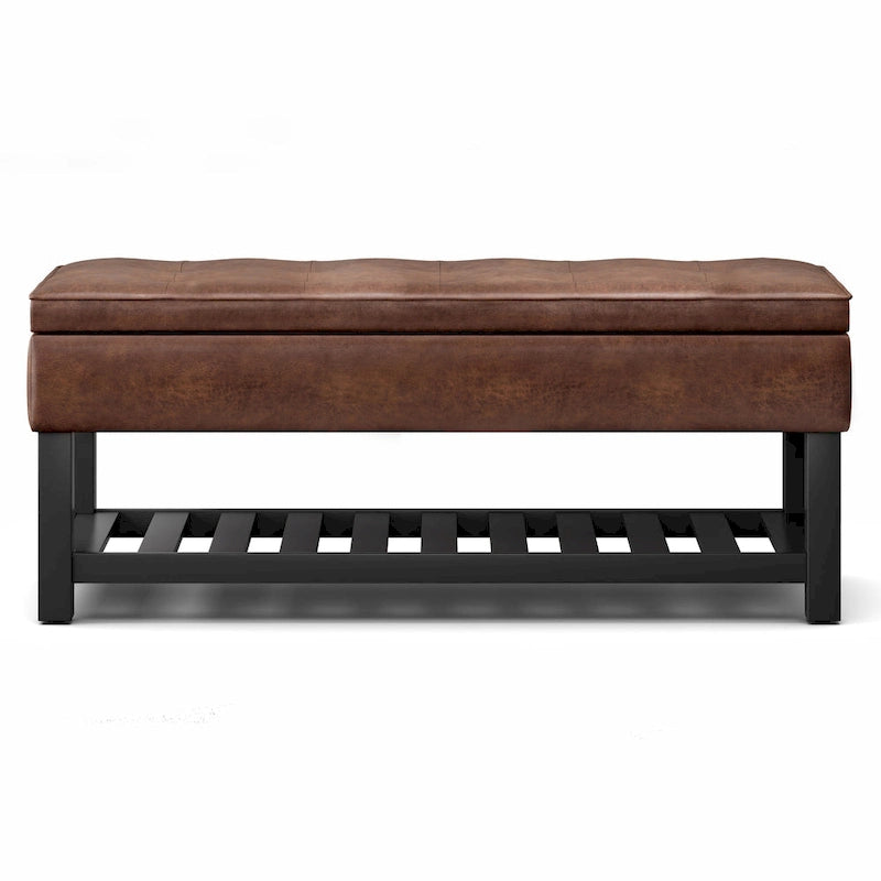 Banc ottoman rectangulaire de transition de 44 po de largeur