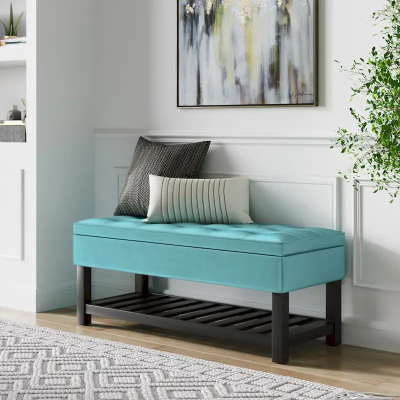 Banc ottoman rectangulaire de transition de 44 po de largeur