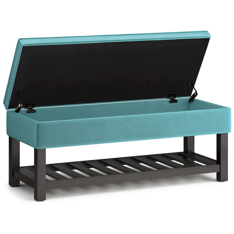 Banc ottoman rectangulaire de transition de 44 po de largeur