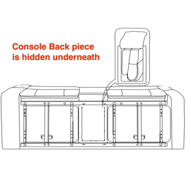 Causeuse 2 places inclinable manuelle en microfibre avec console 8007