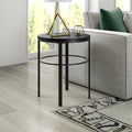 Table d'appoint ronde de 20 po de large avec plateau en MDF
