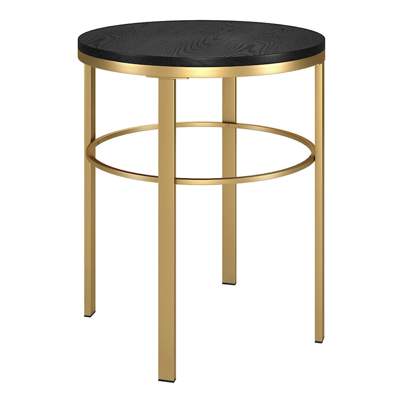 Table d'appoint ronde de 20 po de large avec plateau en MDF