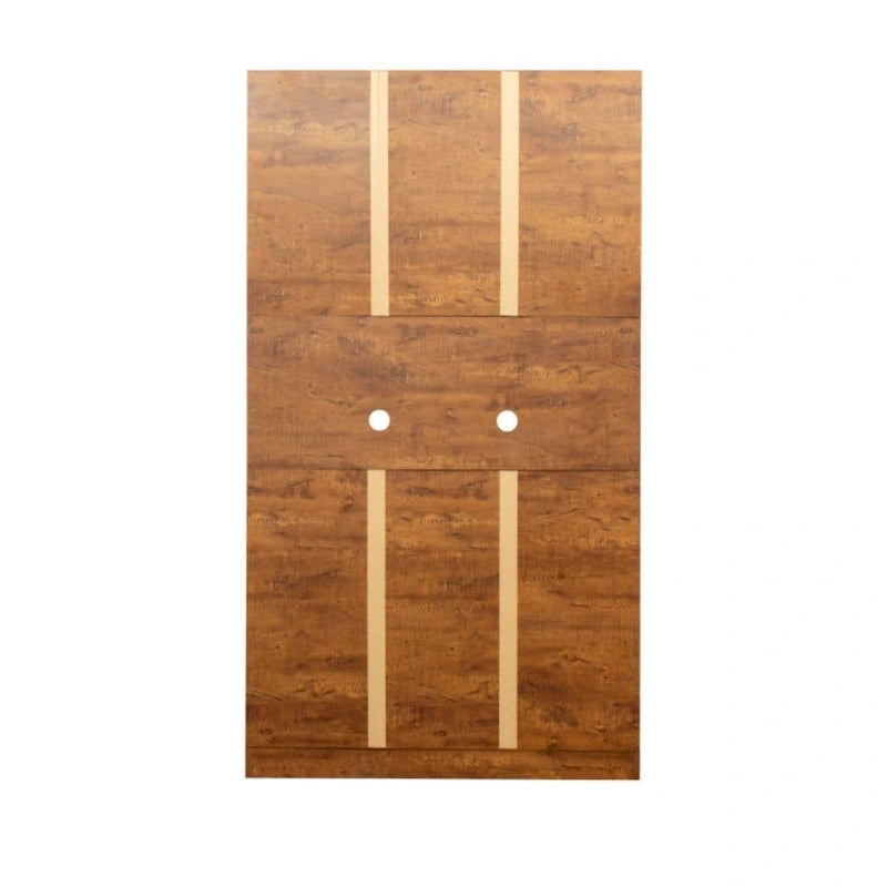 Armoire haute et meuble de cuisine de 180 cm, avec 6 portes, 1 étagère ouverte et 1 tiroir pour chambre à coucher, Noyer