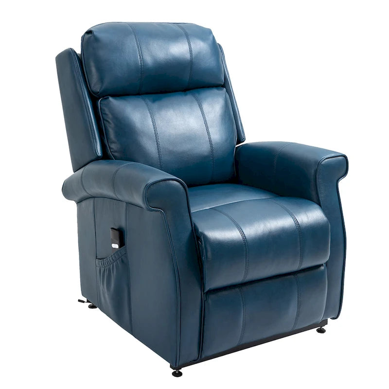 Fauteuil inclinable électrique de relaxation pour personnes âgées en similicuir avec fonction massage