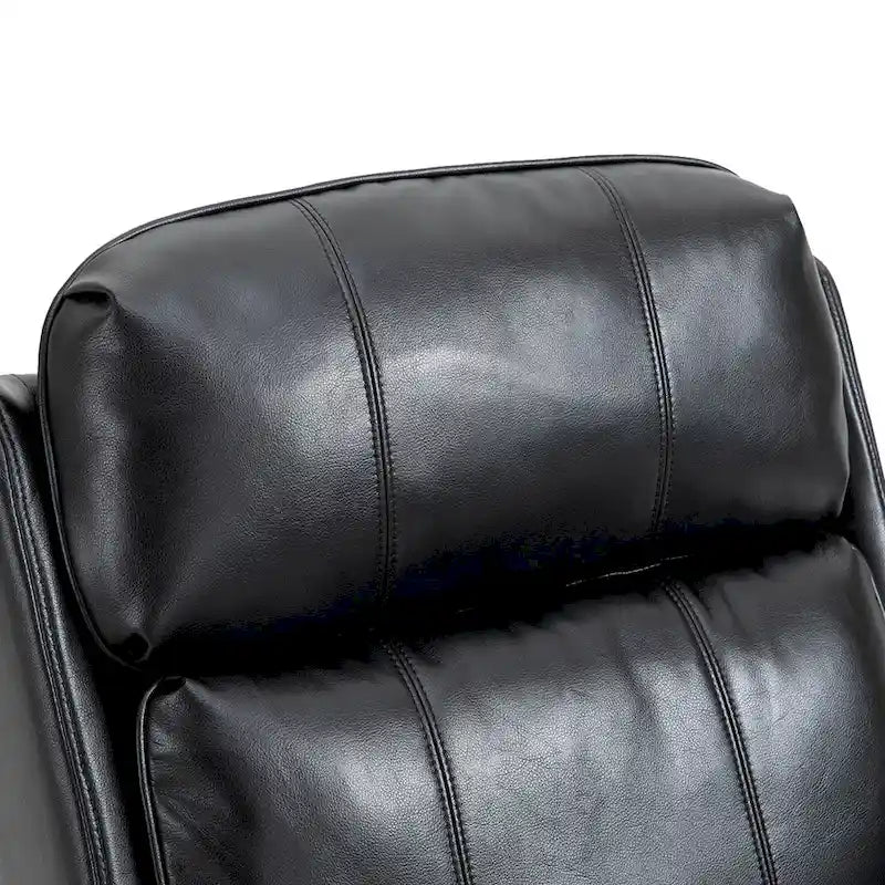 Fauteuil inclinable électrique de relaxation pour personnes âgées en similicuir avec fonction massage