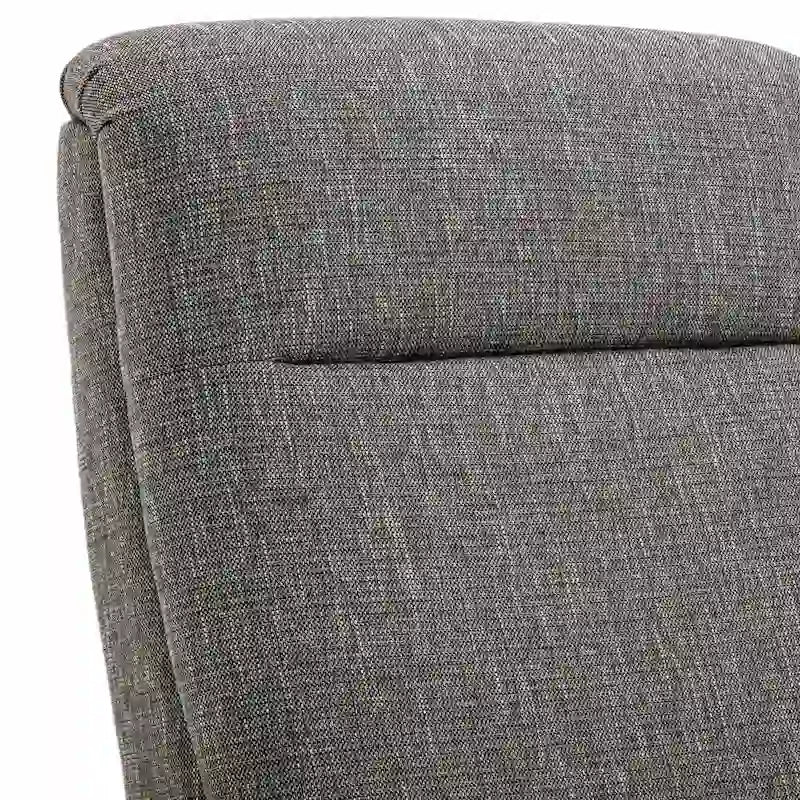 Fauteuil inclinable à dossier poussé en bois avec tissu haute performance par