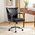 Chaise de bureau moderne pivotante et réglable en hauteur, capitonnée de diamants, par
