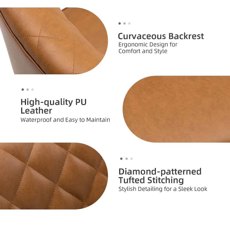 Chaise de bureau moderne pivotante et réglable en hauteur, capitonnée de diamants, par