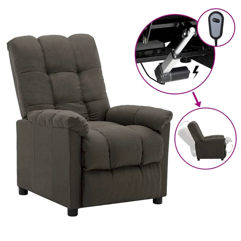Fauteuil inclinable relaxant et confortable pour home cinéma en tissu - 29,1 x 38,9 x 40,1
