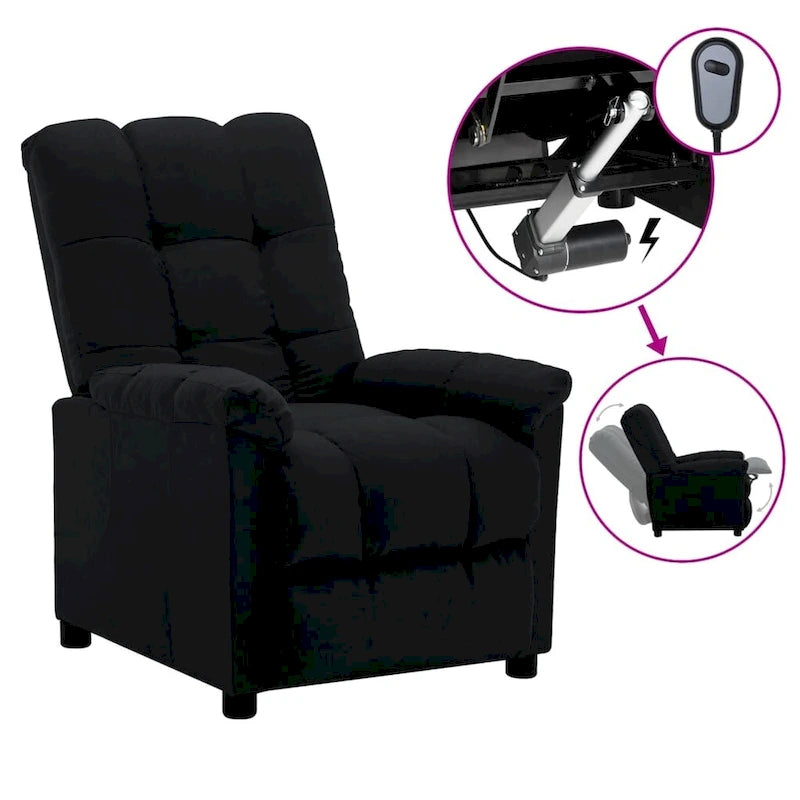 Fauteuil inclinable relaxant et confortable pour home cinéma en tissu - 29,1 x 38,9 x 40,1