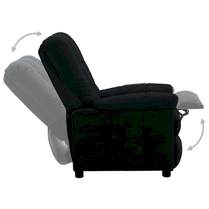 Fauteuil inclinable relaxant et confortable pour home cinéma en tissu - 29,1 x 38,9 x 40,1