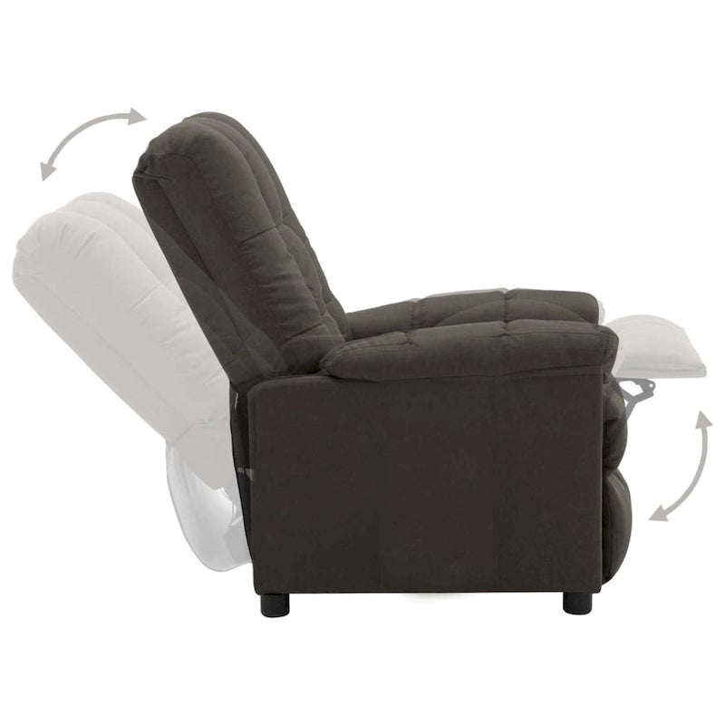 Fauteuil inclinable relaxant et confortable pour home cinéma en tissu - 29,1 x 38,9 x 40,1