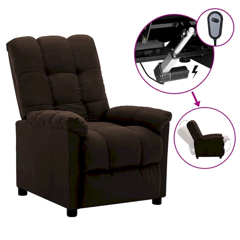 Fauteuil inclinable relaxant et confortable pour home cinéma en tissu - 29,1 x 38,9 x 40,1