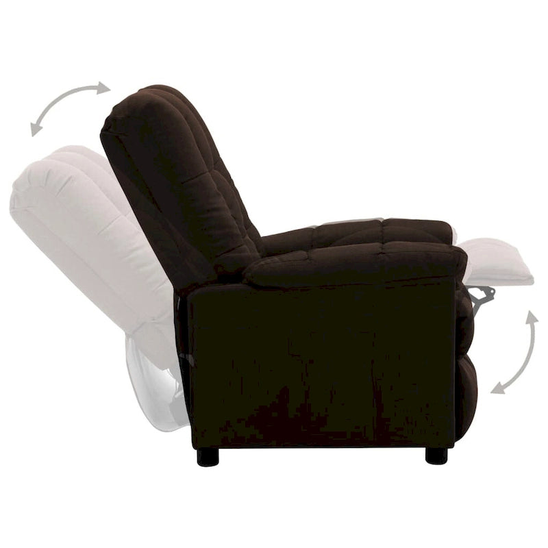 Fauteuil inclinable relaxant et confortable pour home cinéma en tissu - 29,1 x 38,9 x 40,1