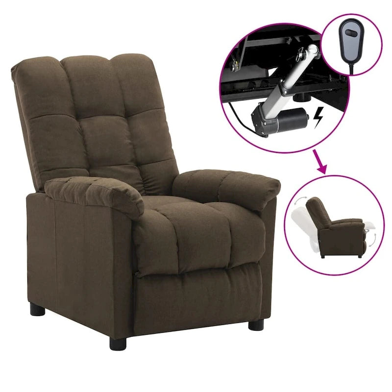 Fauteuil inclinable relaxant et confortable pour home cinéma en tissu - 29,1 x 38,9 x 40,1