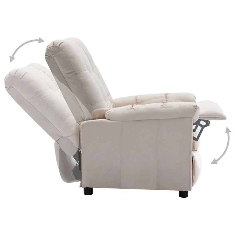 Fauteuil inclinable relaxant et confortable pour home cinéma en tissu - 29,1 x 38,9 x 40,1