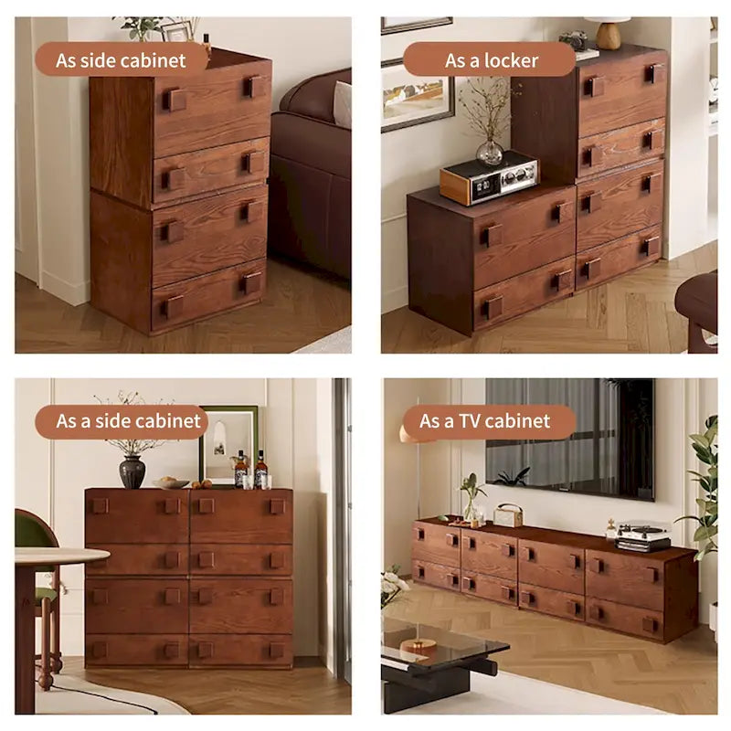 Meubles modulables multifonctionnels décoratifs en bois Mid-Century, 1 à 4 pièces