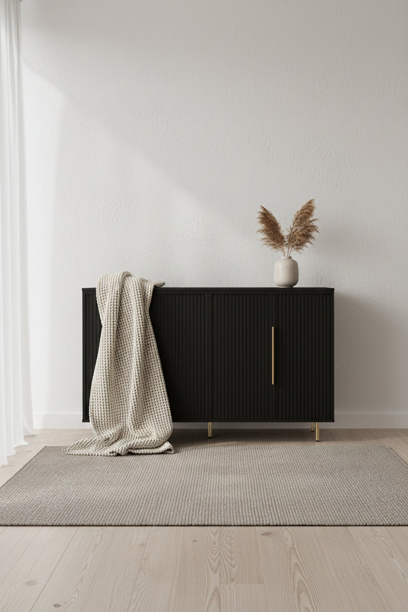 Modern Buffet Cabinet with Storage and Adjustable Shelves
