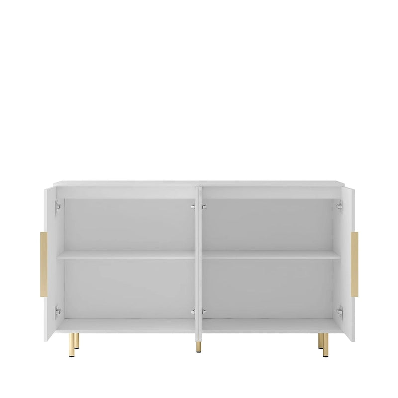 Buffet moderne avec rangements et étagères réglables