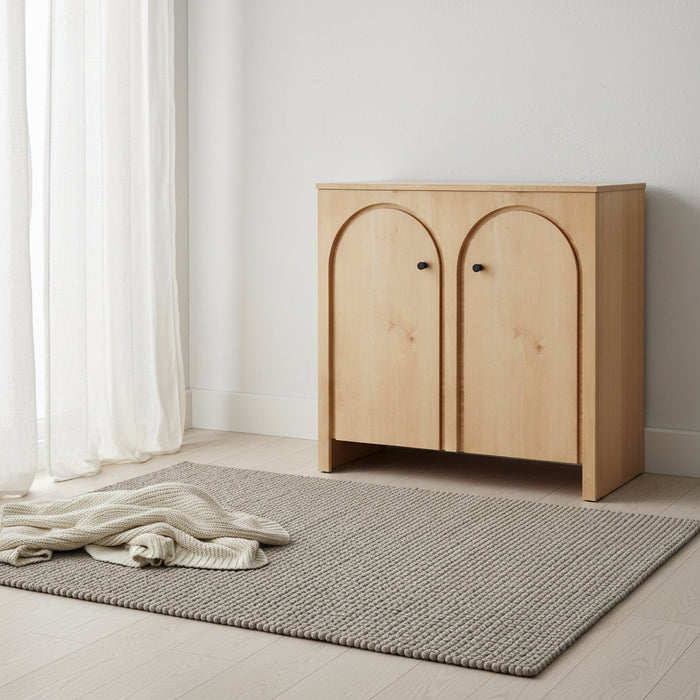 2-Door Arched Door Storage Cabinet