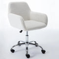 Chaise de bureau en fausse fourrure, chaise de vanité de maquillage douillette et confortable, chaise de bureau pivotante réglable en hauteur, chaise de coiffeuse