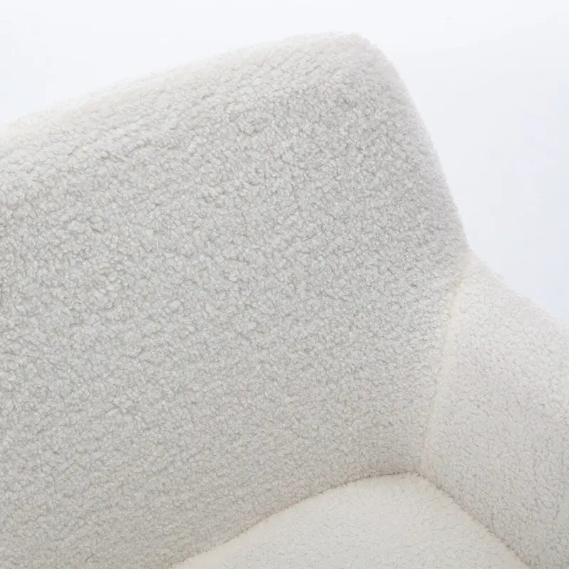 Chaise de bureau en fausse fourrure, chaise de vanité de maquillage douillette et confortable, chaise de bureau pivotante réglable en hauteur, chaise de coiffeuse