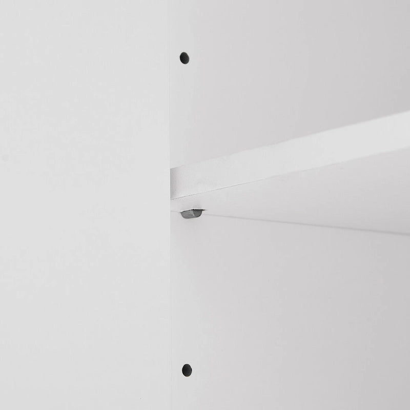 Armoire à linge de 60 cm L x 40 cm P x 173 cm H avec 2 portes et 4 tiroirs