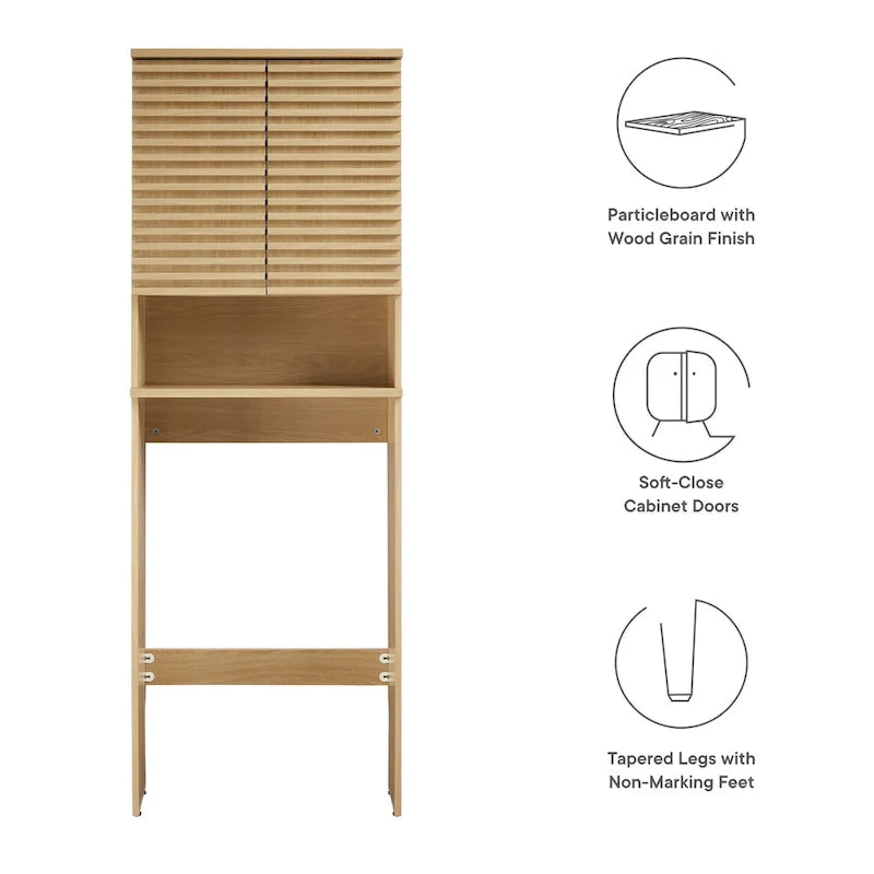Meuble de rangement de salle de bain au-dessus des toilettes