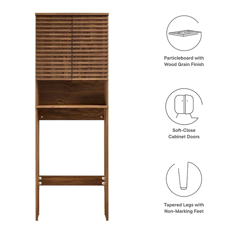 Meuble de rangement de salle de bain au-dessus des toilettes