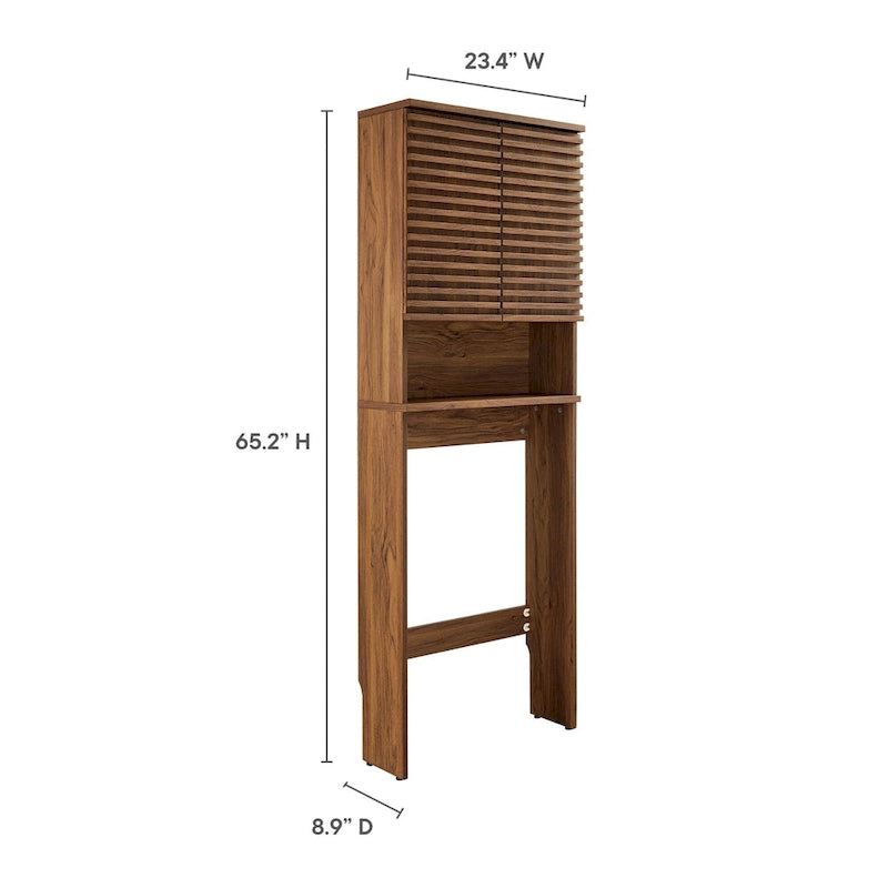 Meuble de rangement de salle de bain au-dessus des toilettes