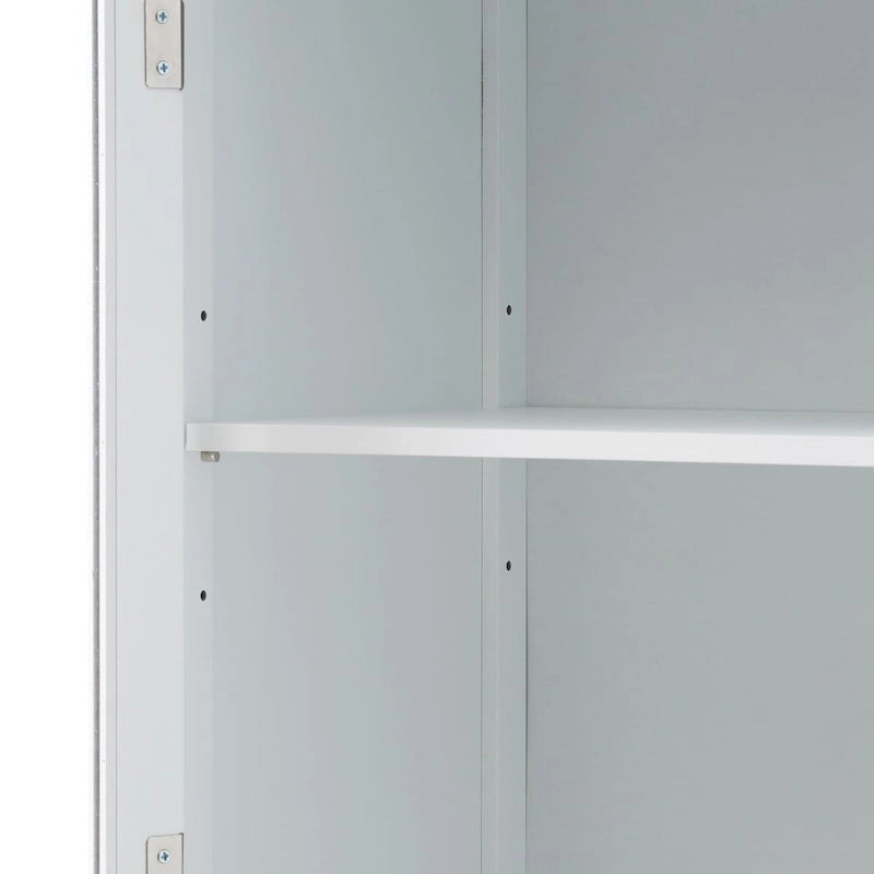 Armoire de salle de bain haute avec portes vitrées