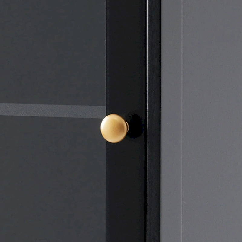 Armoire de salle de bain haute avec portes vitrées